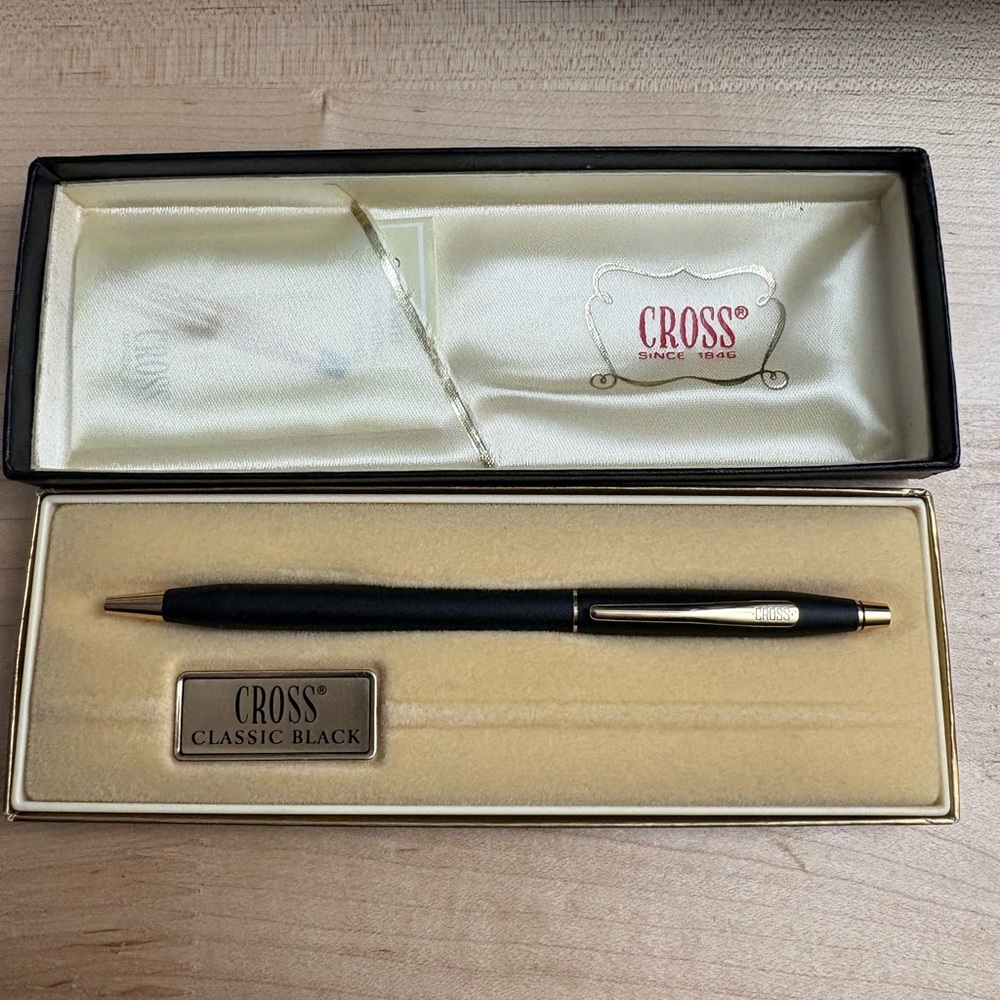 Cross Classic Black Pen with Gold Accents